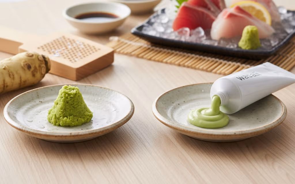 本わさびとチューブわさびの違いと栄養：日本の食文化を深く味わうガイド